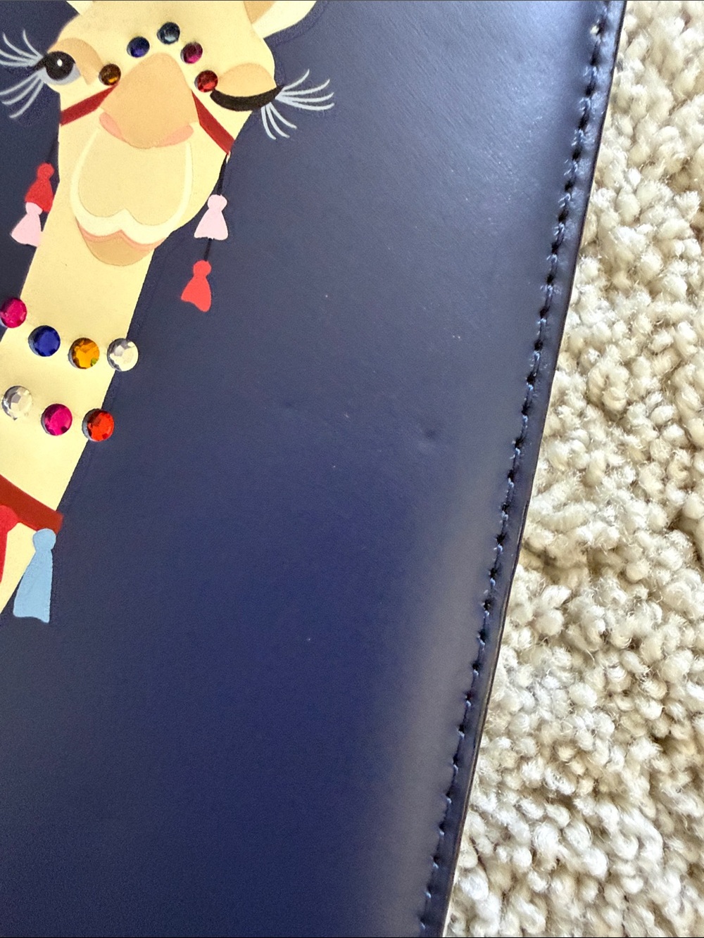 kate spade New York Navy Camel Passport Cover - Picture 7 of 10